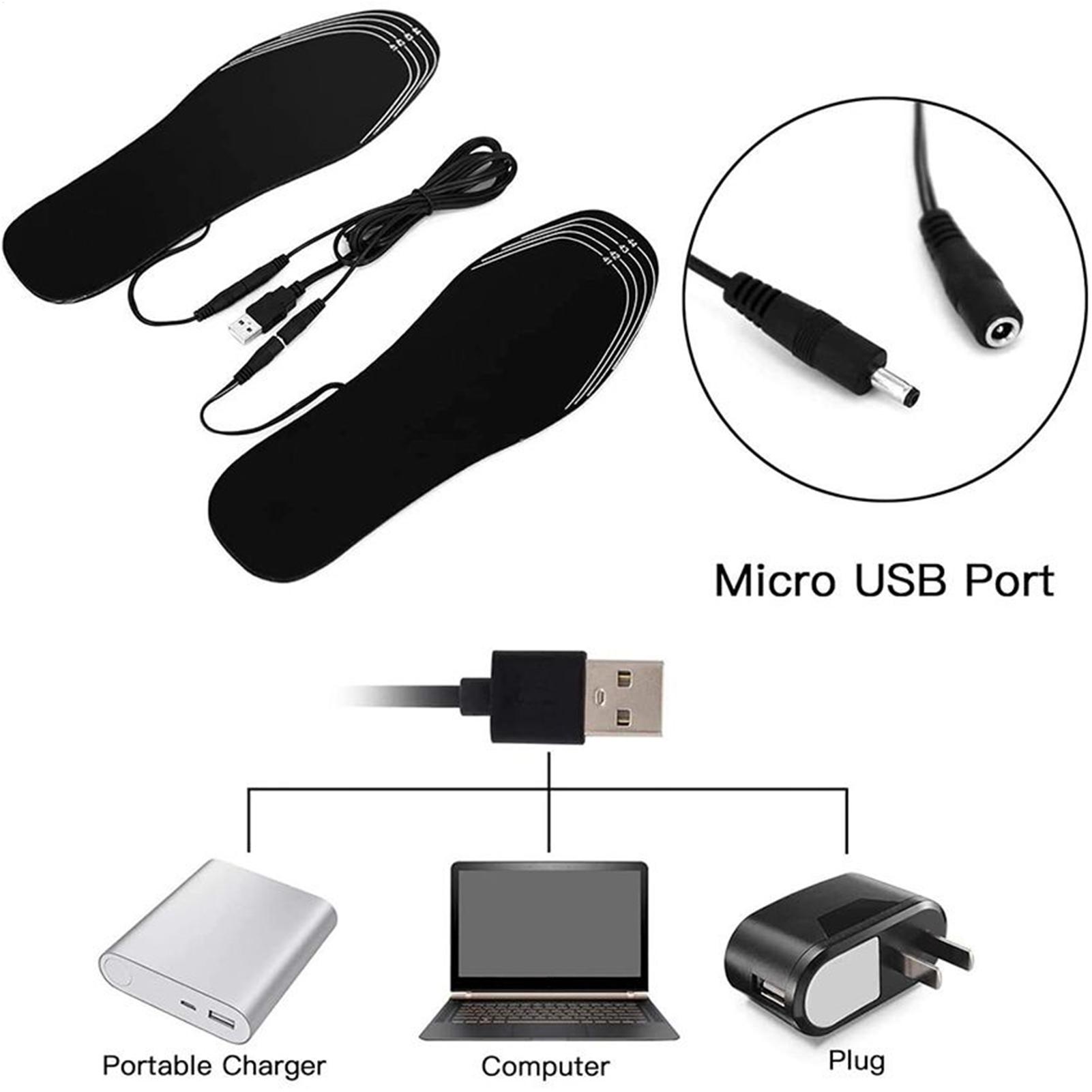 Hunting Boot Insole - Heated Insoles Reusable USB-Powered Thermal Winter
