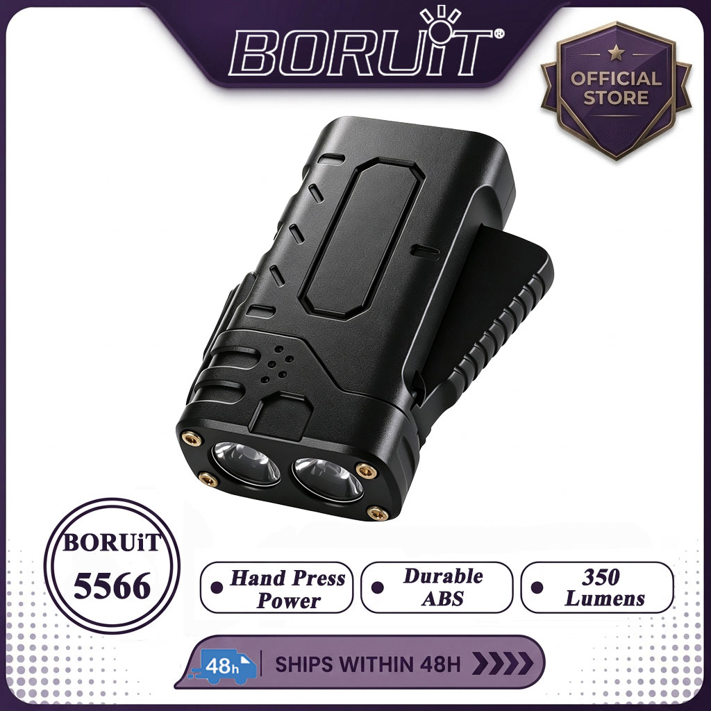 Outdoor Hunting Bike - BORUIiT Hand Crank EDC LED Flashlight