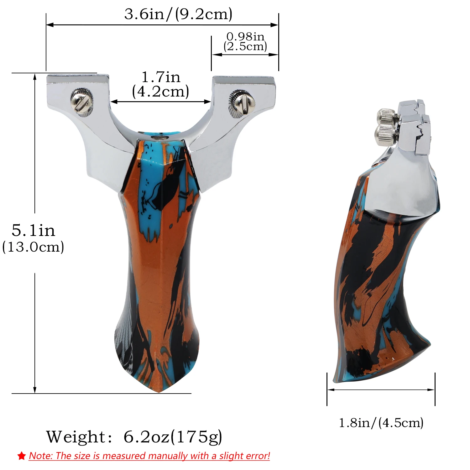 Aluminum Alloy Slingshot Wood  - đánh giá và giá Outdoor Hunting Launcher